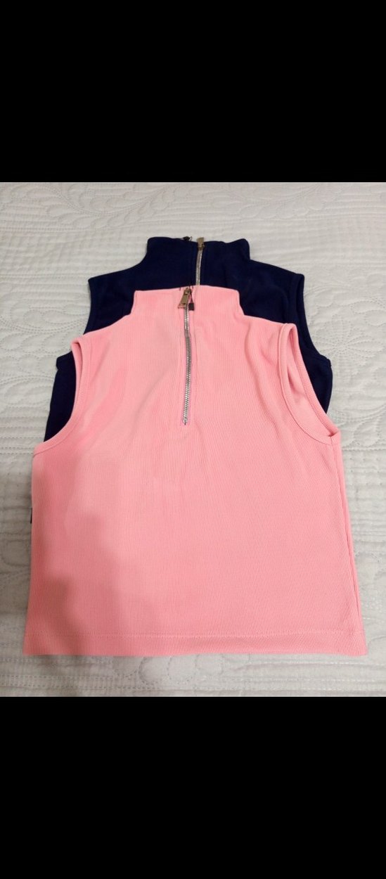 Pembe Yarım Fermuarlı Yüksek Yakalı Crop  iki tane adet - Görsel 2