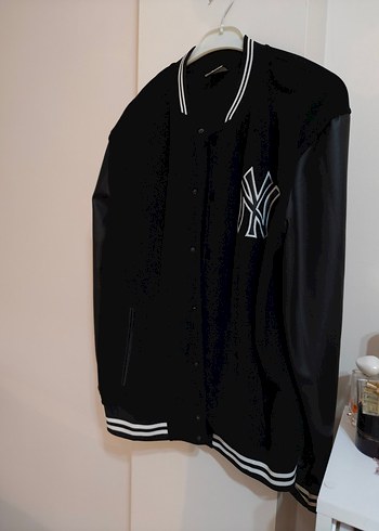 Siyah Oversize Deri Kadın Ceket - Görsel 3