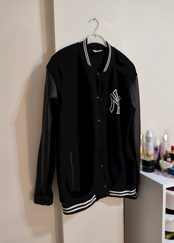 Siyah Oversize Deri Kadın Ceket - Görsel 2