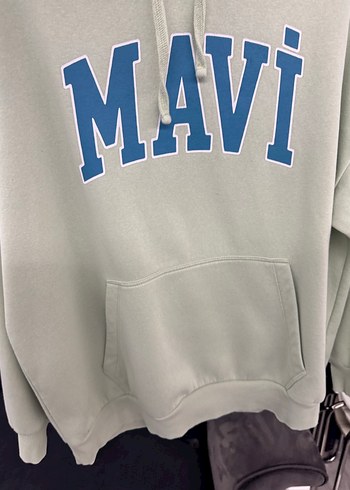 Mavi Baskılı Kapüşonlu Yeşil Sweatshirt - Görsel 3