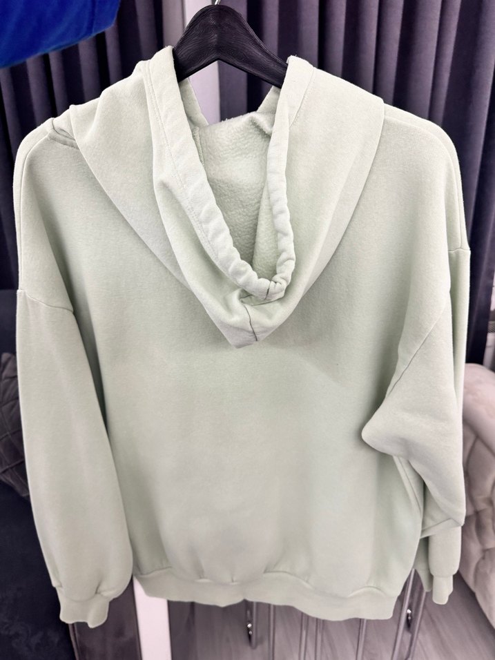 Mavi Baskılı Kapüşonlu Yeşil Sweatshirt - Görsel 5