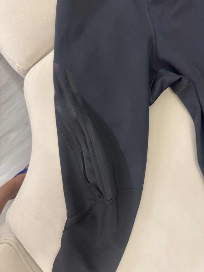 Orijinal AdidasSiyah Kadın Spor Tayt Midi Boy Elastik - Görsel 2