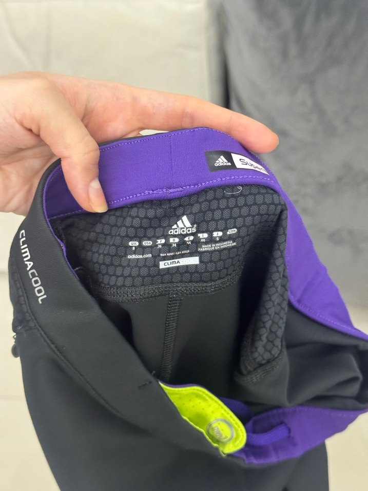 Orijinal AdidasSiyah Kadın Spor Tayt Midi Boy Elastik - Görsel 3