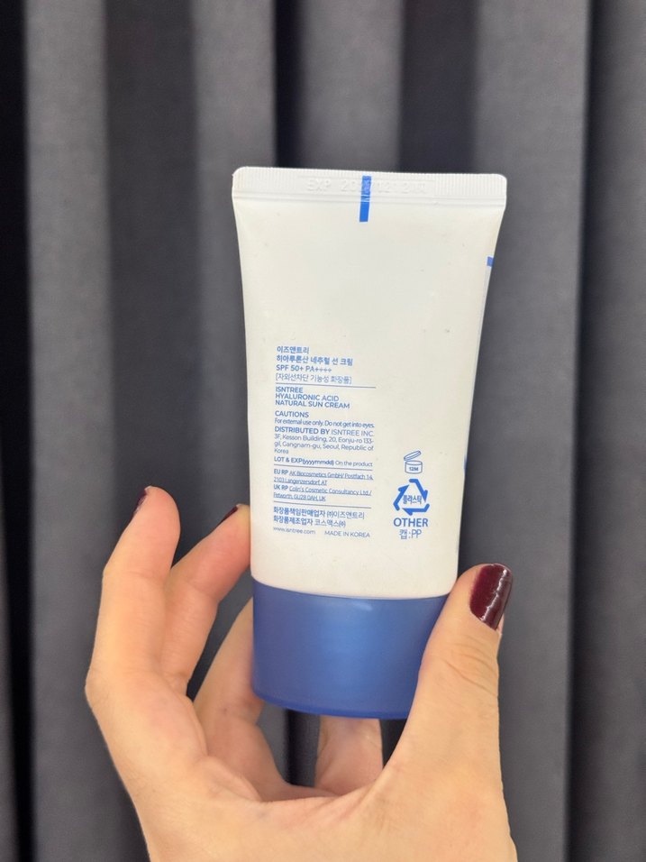 İsntree Hyaluronik Asit SPF 50 Doğal Güneş Kremi - Görsel 3