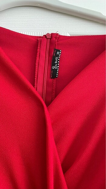 Zara Kırmızı kalem elbise