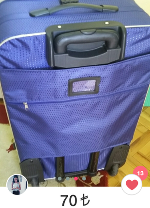 universal Beden mavi renkli valiz