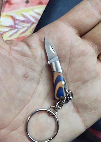 Beden Renkli Mini Anahtarlık Çakı