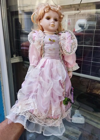 Diğer Pastel Pembe Elbiseli Koleksiyonluk Bebek