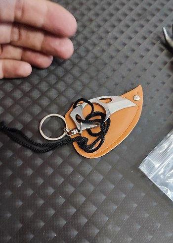 Kahverengi Kılıflı Mini Paslanmaz Çelik Bıçak - Görsel 9