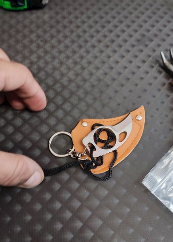 Kahverengi Kılıflı Mini Paslanmaz Çelik Bıçak - Görsel 10