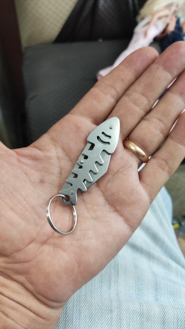 Balık Kılçığı Tasarımlı Mini Katlanır Bıçak - Görsel 2