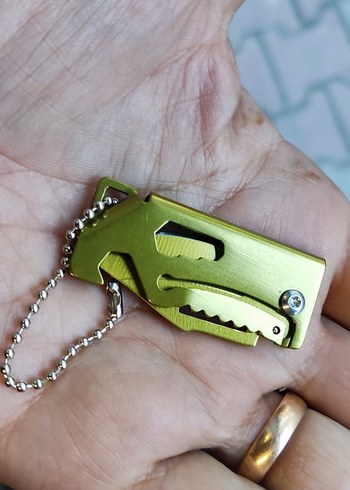 sarı renkli çakı anahtarlık - Görsel 5