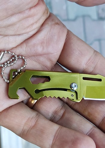 sarı renkli çakı anahtarlık - Görsel 3