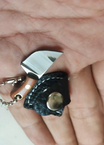 Altın Renk Mini Bıçak Anahtarlık - Görsel 3