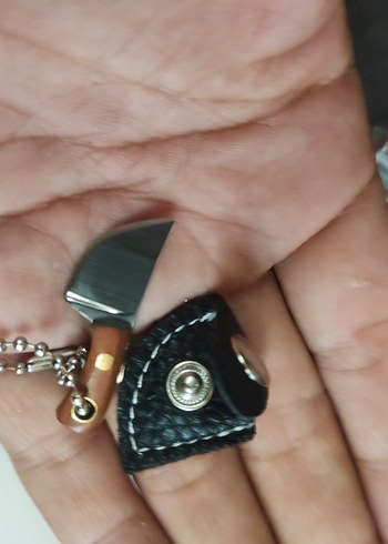 Altın Renk Mini Bıçak Anahtarlık - Görsel 4