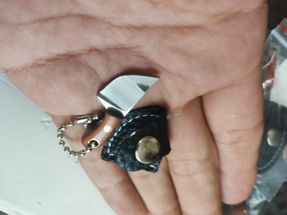 Altın Renk Mini Bıçak Anahtarlık - Görsel 3