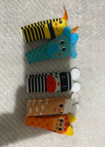 Renkli Parmak Kuklaları Seti - Görsel 3