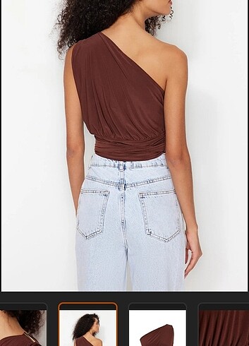34 Beden camel Renk Etiketli bluZ