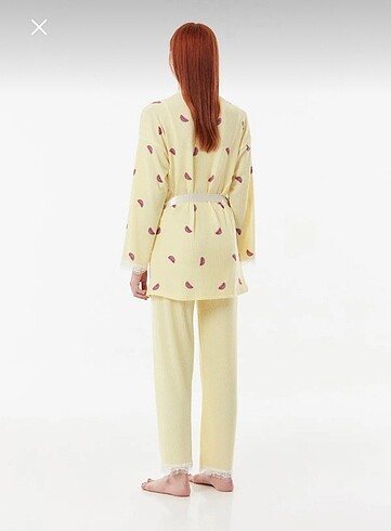 Diğer Fulla moda üçlü pijama takımı