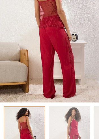 s Beden kırmızı Renk Milla pijama takımı
