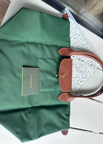  Beden yeşil Renk Longchamp Yeşil Deri Tote Çanta