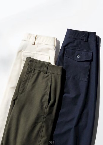 Uniqlo Uniqlo barrel leg Salaş Kesim kanva Kadın Pantolon