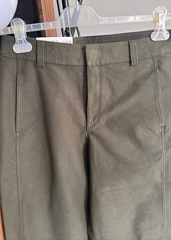 m Beden Uniqlo barrel leg Salaş Kesim kanva Kadın Pantolon