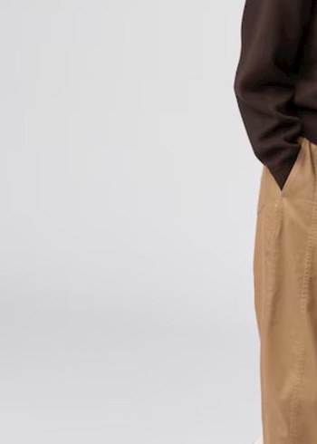 Lacivert Uniqlo Cotton Curve Ankle Trousers pantolon s beden - Görsel 7