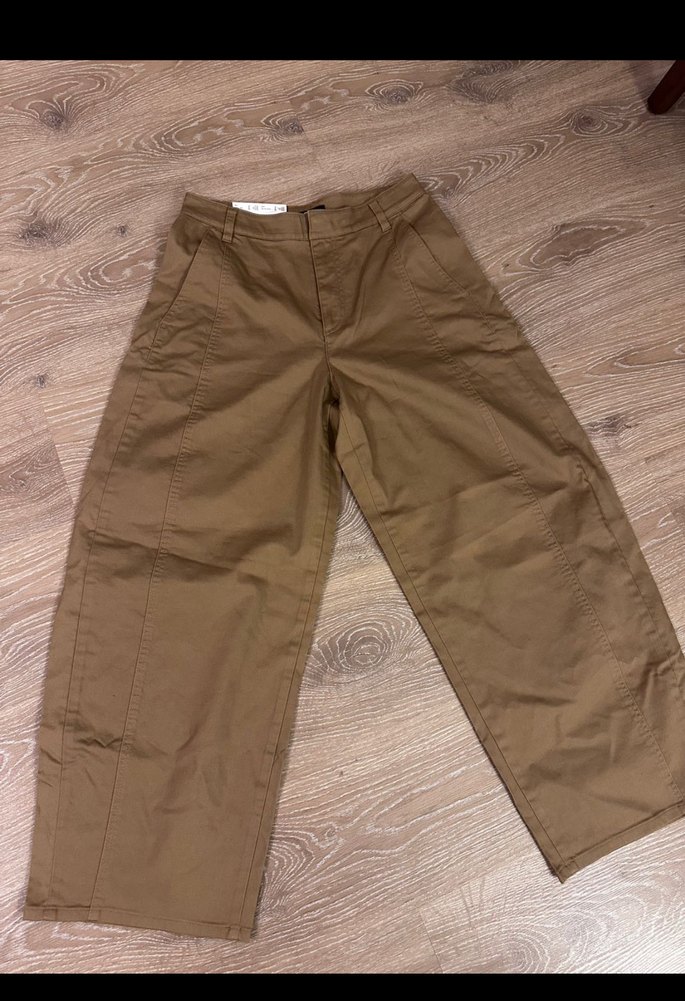 Lacivert Uniqlo Cotton Curve Ankle Trousers pantolon s beden - Görsel 4