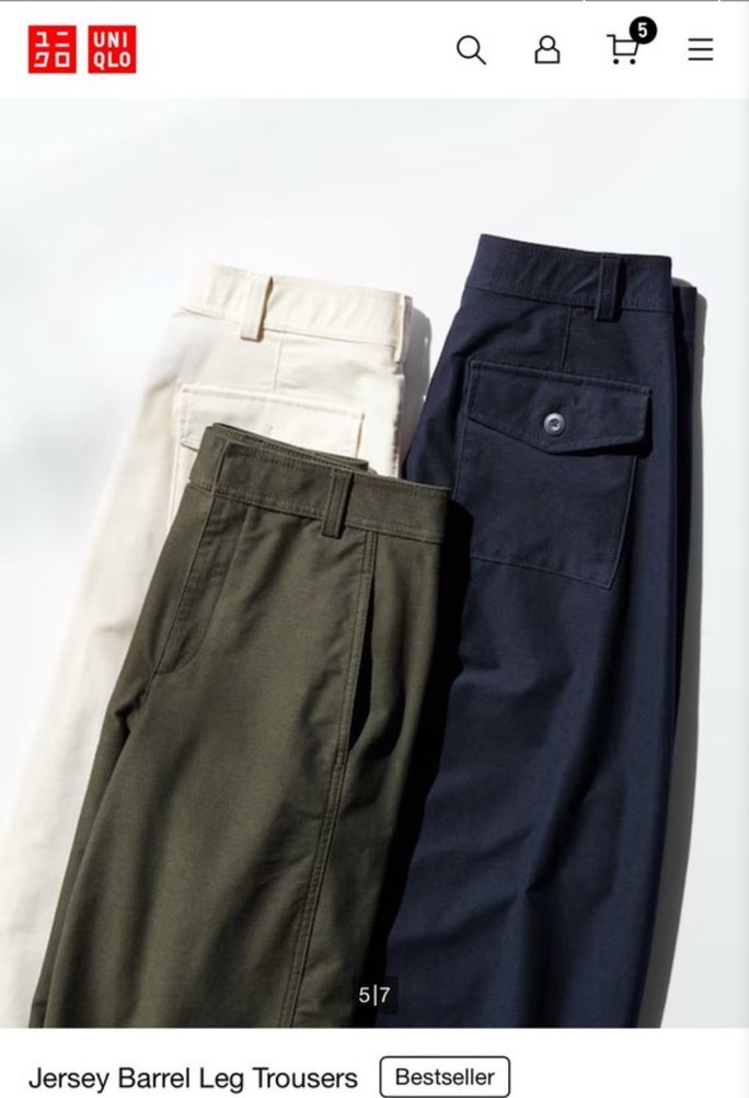 Lacivert Jersey Barrel Leg Trousers
Kadın Boyfriend Denim Pant - Görsel 3