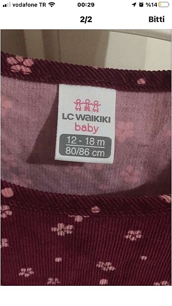 LC Waikiki Bebek elbise