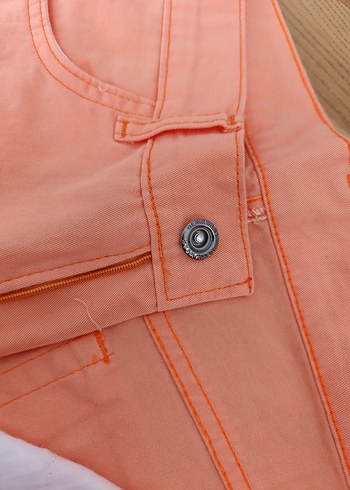 Pembe Midi Kadın Kot Pantolon - Görsel 3