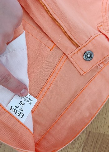 Pembe Midi Kadın Kot Pantolon - Görsel 2