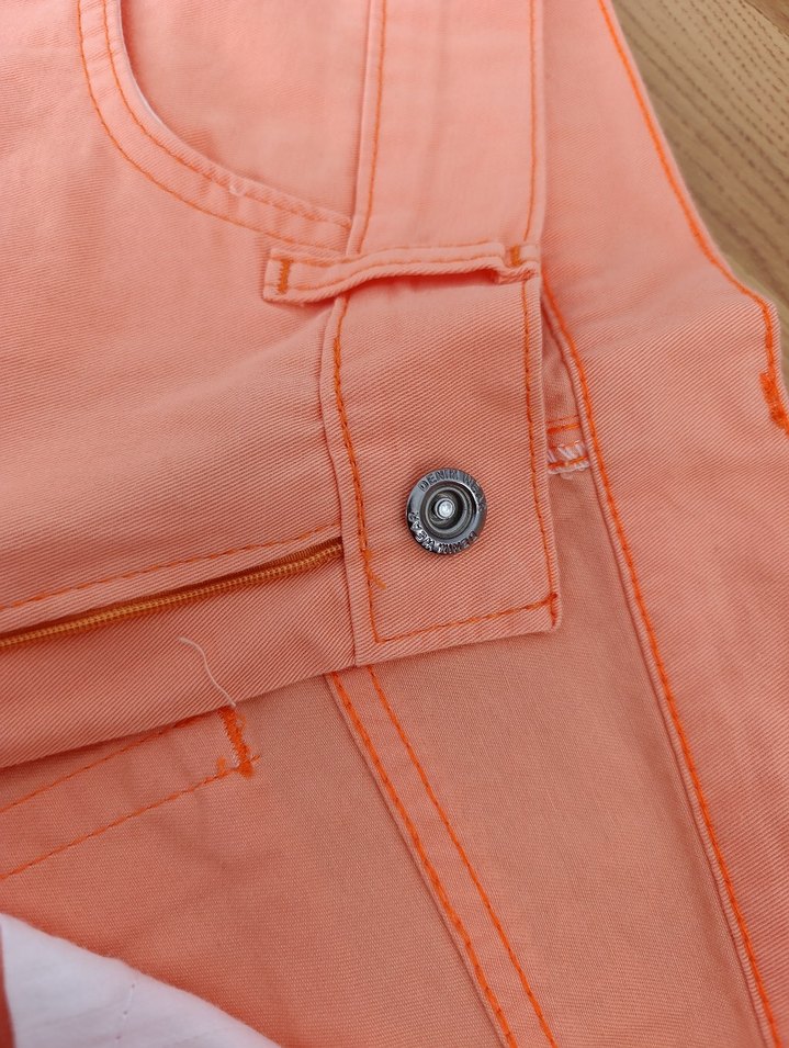 Pembe Midi Kadın Kot Pantolon - Görsel 3