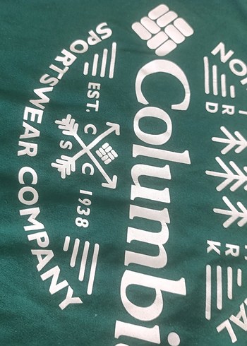 Columbia Erkek Uzun Kollu Turkuaz Tişört - Görsel 2