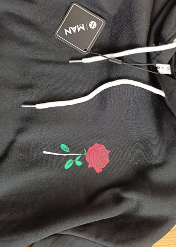 Siyah Kapüşonlu Kadın Sweatshirt - Görsel 3