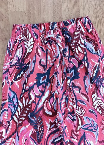 Renkli Dantel Detaylı Bohem Kadın Pantolon - Görsel 2