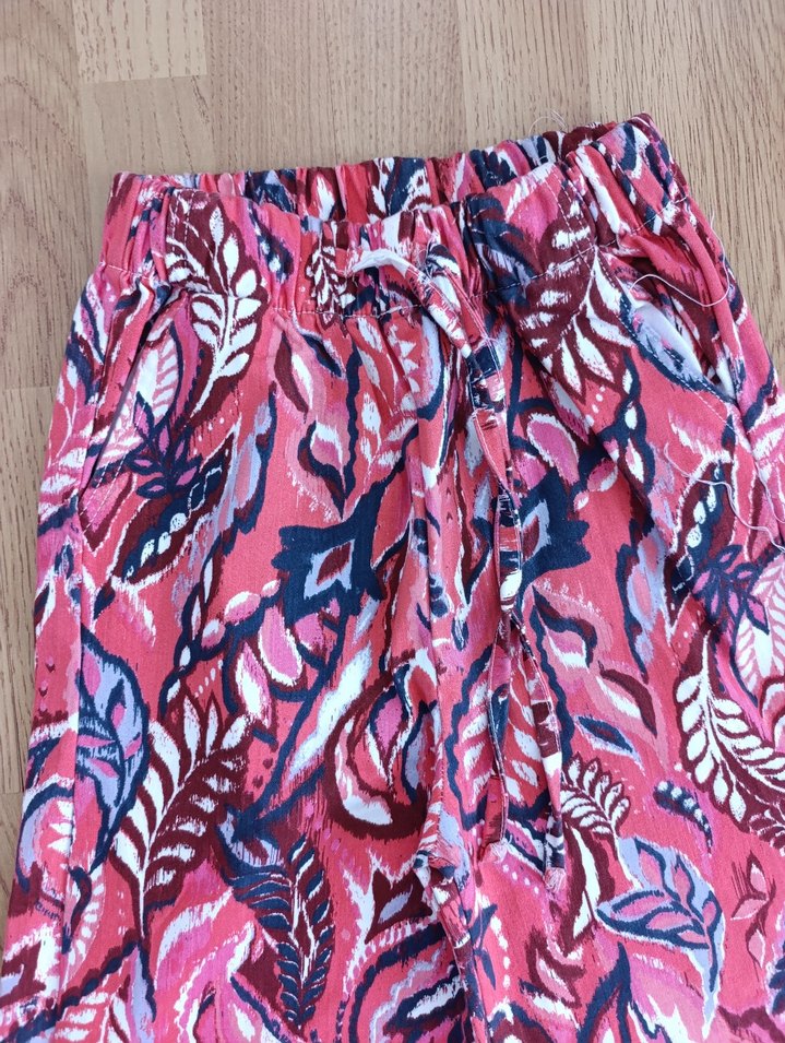 Renkli Dantel Detaylı Bohem Kadın Pantolon - Görsel 2