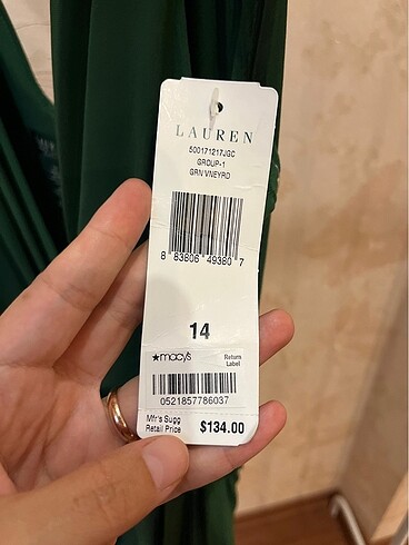 Macy's Lauren Gece Elbisesi