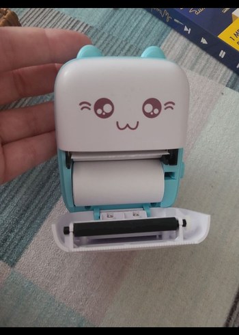 Beyaz Pastel Renkli Mini Yazıcı - Görsel 2