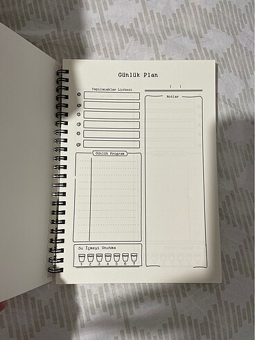 Günlük planner ajanda