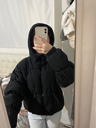 H&M siyah mont