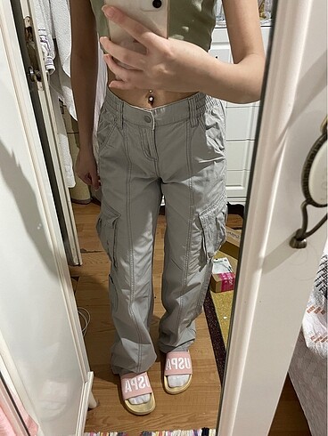 32 Beden H&M gri pantalon