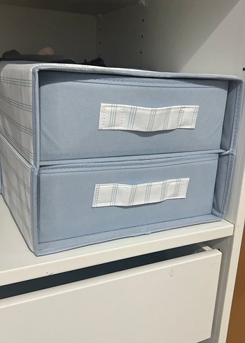 Mavi ve Gri Çekmece Tipi Dolap Düzenleyici - Görsel 2