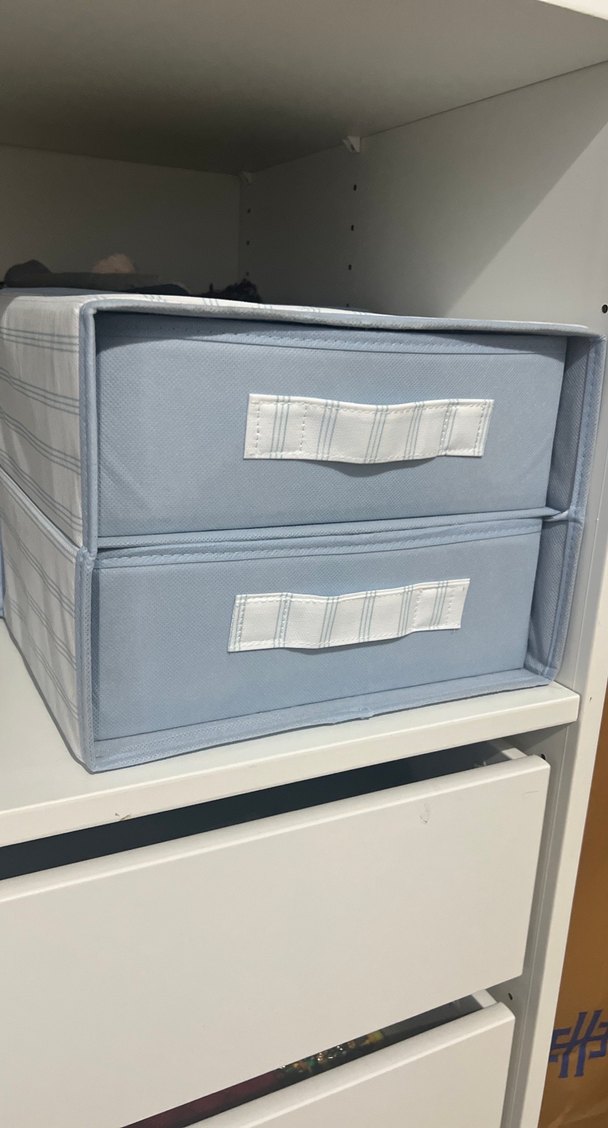 Mavi ve Gri Çekmece Tipi Dolap Düzenleyici - Görsel 2