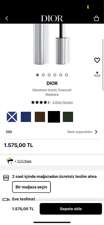 Dior DIORSHOW ICONIC OBERCURL MASKARA - SİYAH