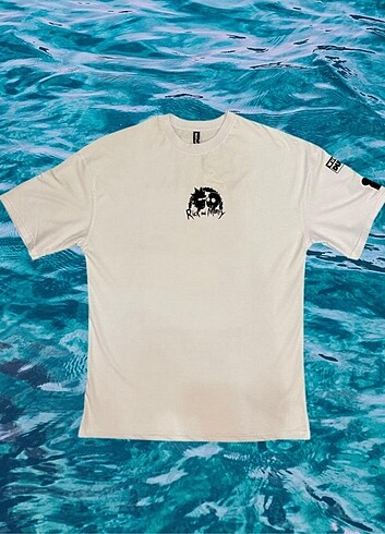 Diğer RICK AND MORTY BASKILI 0 ORGANİK PAMUKLU OVERSIZE TSHİRT (S M L