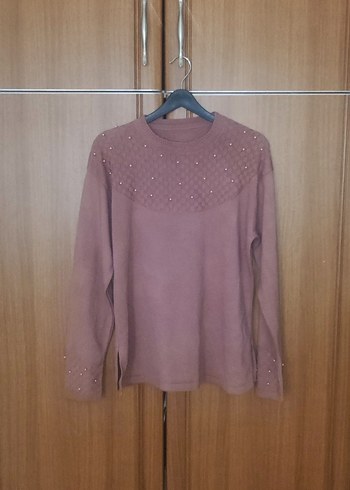 İnci Detaylı Uzun Kollu Triko Kazak - Görsel 2