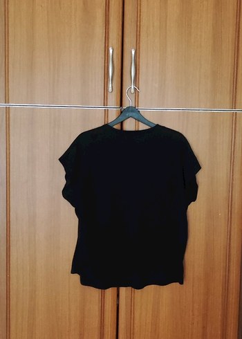 DeFacto Kadın Siyah Baskılı Tişört - Görsel 5