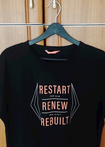 DeFacto Kadın Siyah Baskılı Tişört - Görsel 4